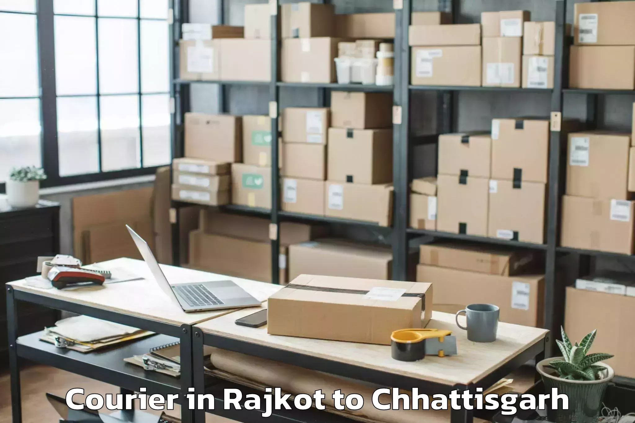 Reliable Rajkot to Gariyaband Courier